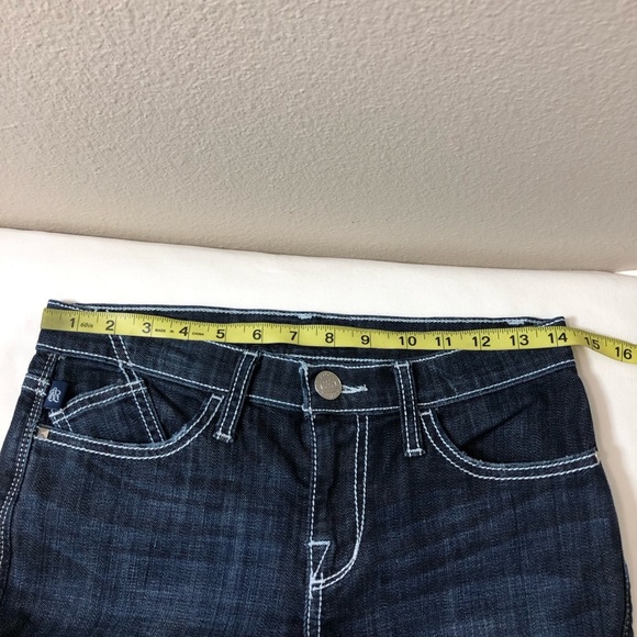 Rock & Republic Kasandra Embroidered Midrise Dark Blue  Wash Bootcut Jeans 4M - Picture 10 of 16